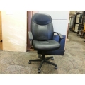 Black Leather High Back Executive Rolling Task Chair B Grade